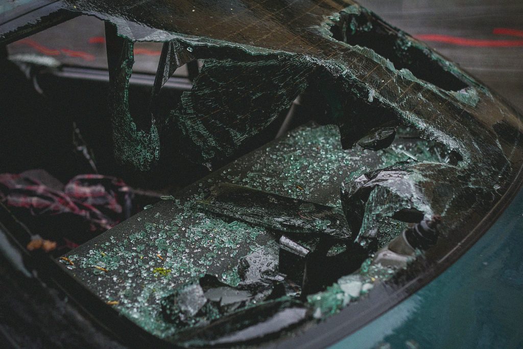 pexels photo 2265634 2265634 Detailed view of shattered car windshield after accident, emphasizing damage and broken glass.